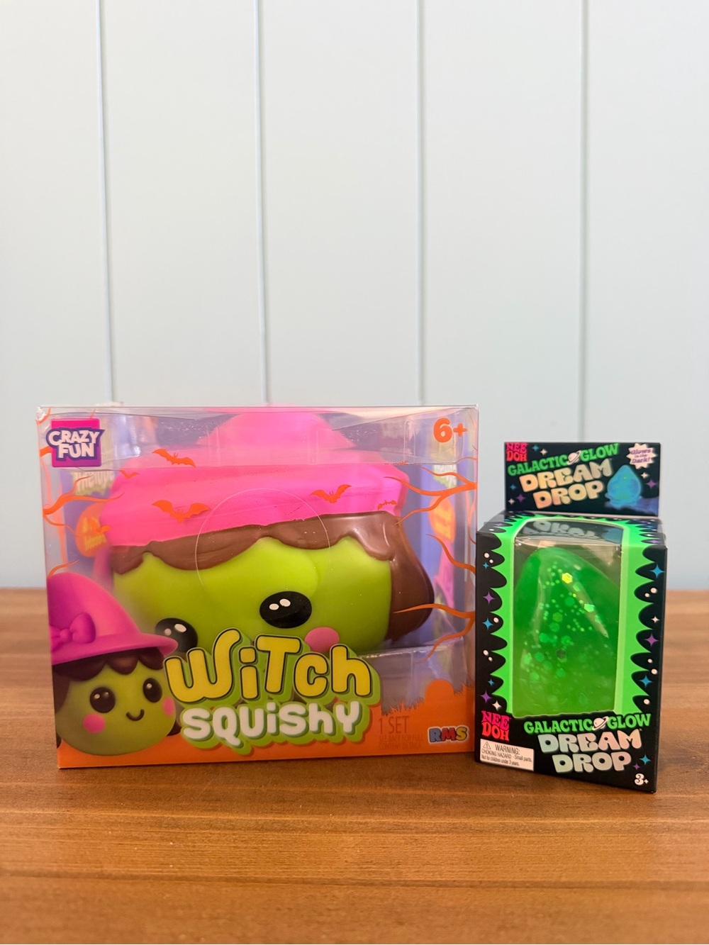 Witch Squishy Toy - Green with Pink Hat